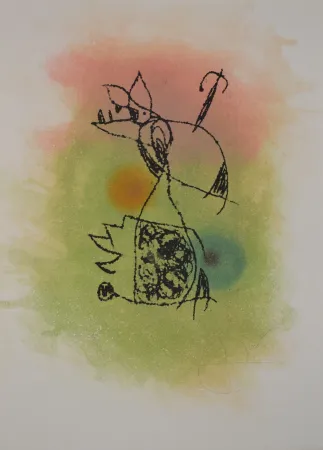 Eau-Forte Et Aquatinte Miró - Le Criquet - D1021