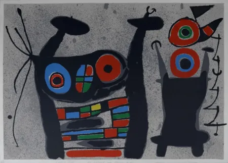 Lithographie Miró - Le Lézard aux plumes d'or #2, 1971