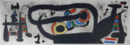 Lithographie Miró - Le Lézard aux plumes d'or #5, 1971