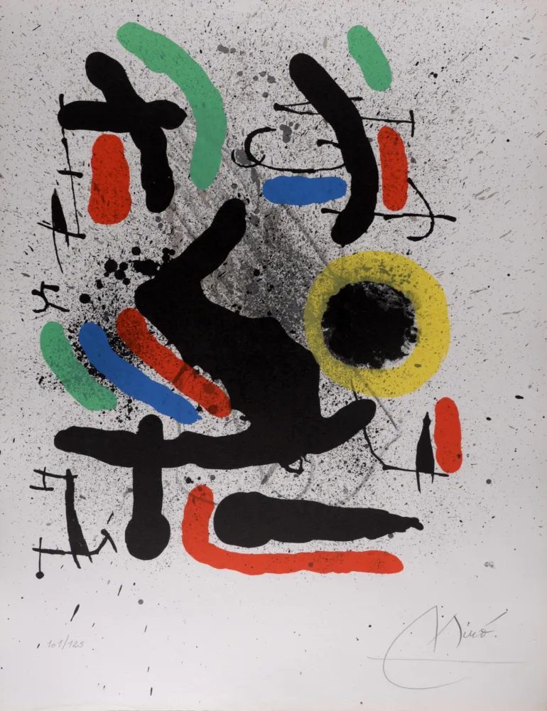 Lithographie Miró - Liberté des Libertés, 1971 - Hand-signed