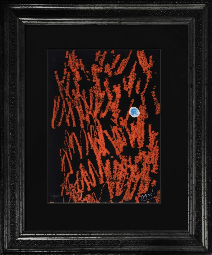 Gravure Miró - Liberté des Libertés (Original Gravure with drawing)