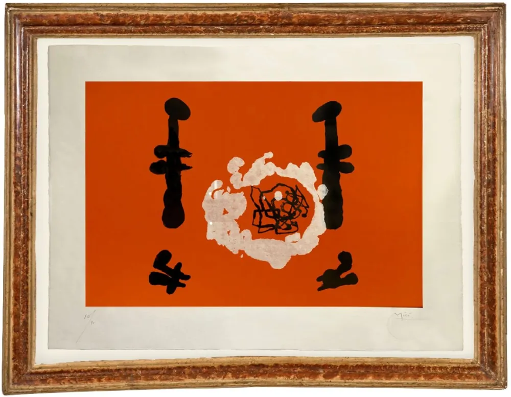 Eau-Forte Miró - L'invention du feu