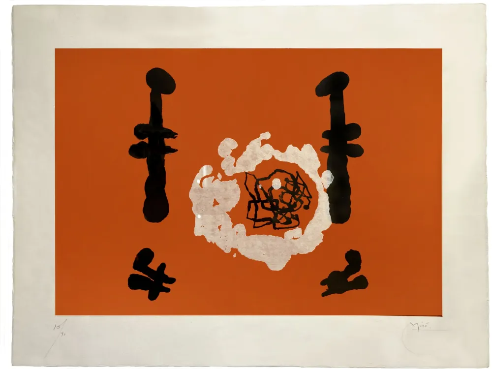 Aquatinte Miró - 'L'Invention du feu'