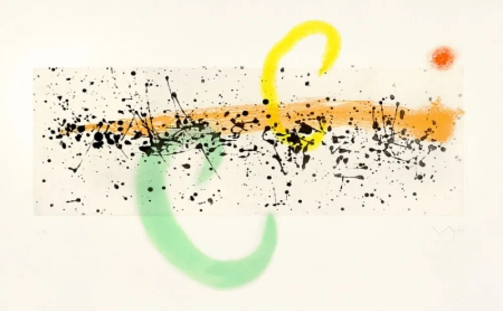 Aquatinte Miró - Lune et Vent (Moon and Wind), 1963