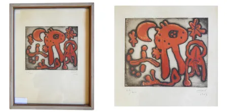 Gravure Miró - (M. Leiris, The Prints of Joan Miró). 