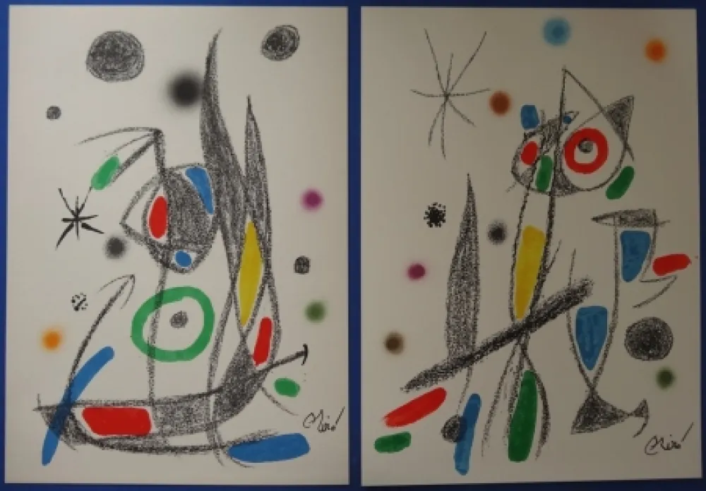 Lithographie Miró - Maravillas (20 lithographies)