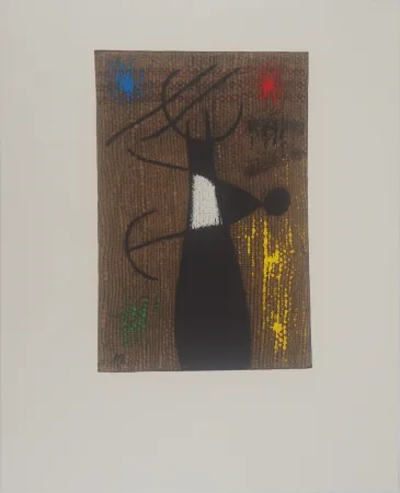 Lithographie Miró - Maternité, Femme et enfant