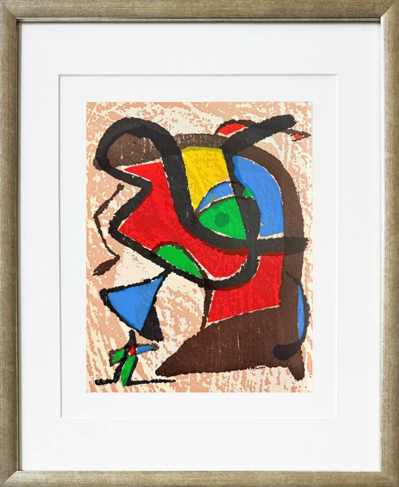 Gravure Sur Bois Miró - Miro Engraver IV