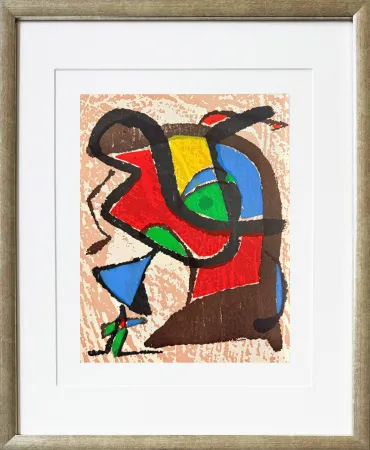Gravure Sur Bois Miró - Miro Engraver IV
