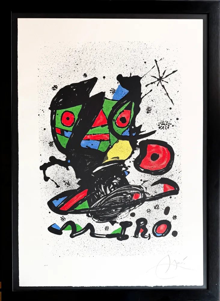 Lithographie Miró - ‘Mirò’ exhibition at the Galeria Maeght, Barcelona