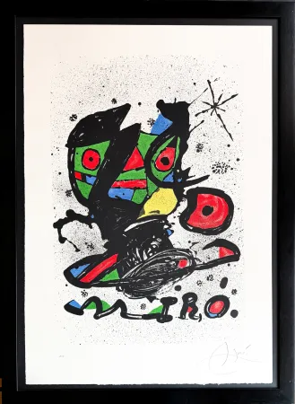 Lithographie Miró - ‘Mirò’ exhibition at the Galeria Maeght, Barcelona