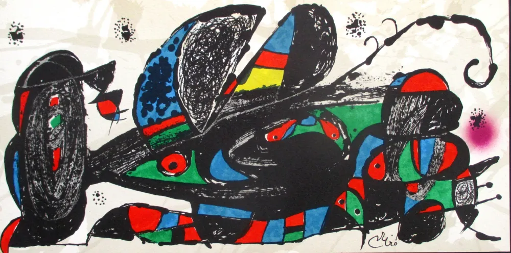 Lithographie Miró - Miro Sculpteur Persan