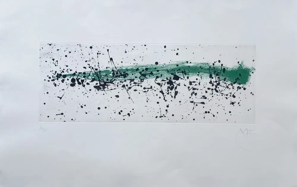 Aquatinte Miró - Ouvrage du vent I 