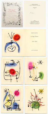 Livre Illustré Miró - René Crevel. LA BAGUE D'AURORE. 6 eaux-fortes originales de Miró (1957).