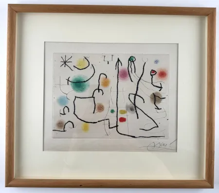 Eau-Forte Miró - Rogelio Lacourière Pêcheur de cuivres 