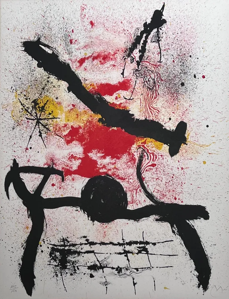 Lithographie Miró - Sans titre