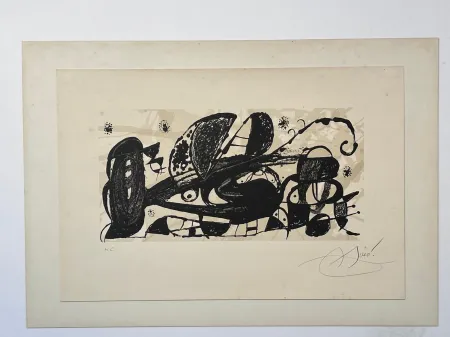 Lithographie Miró - Sans titre