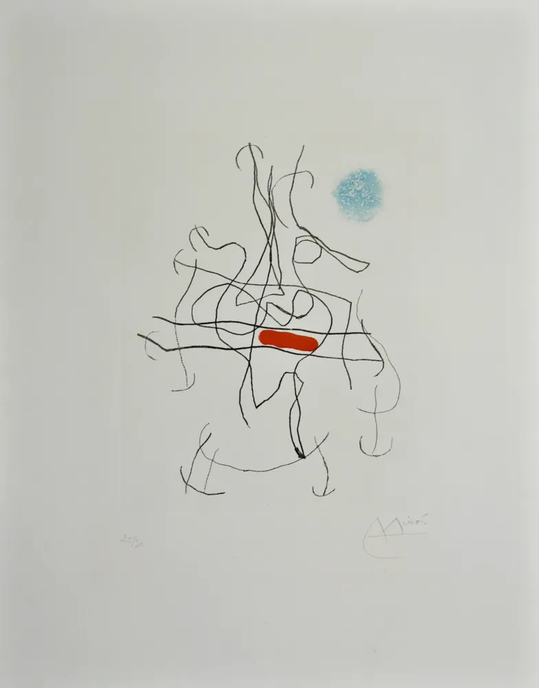 Eau-Forte Et Aquatinte Miró - Sonatine III