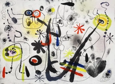 Aquatinte Miró - The hand