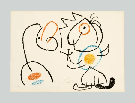 Lithographie Miró - Ubu aux Baleares
