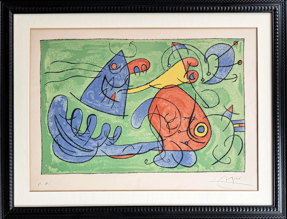 Lithographie Miró - UBU ROI