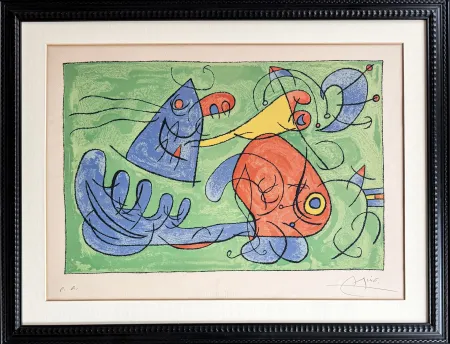 Lithographie Miró - UBU ROI