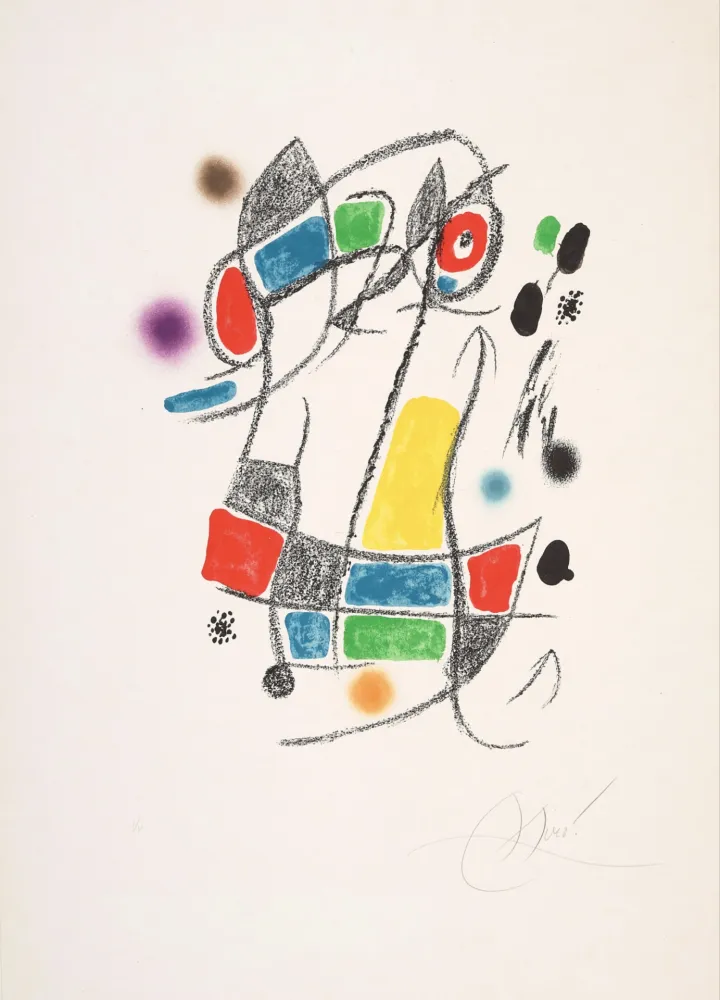 Lithographie Miró - Untitled 3 from Maravillas con variaciones acrósticas