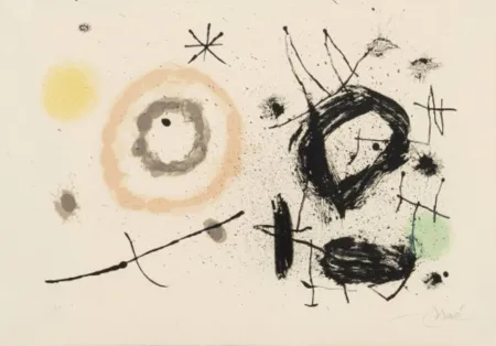 Lithographie Miró - Untitled (from the Bouquet de rêves pour Neila portfolio)