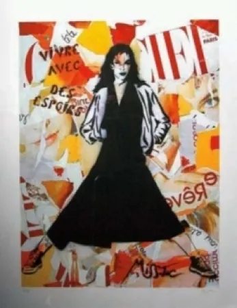 Lithographie Miss.tic - Vivre avec des espoirs