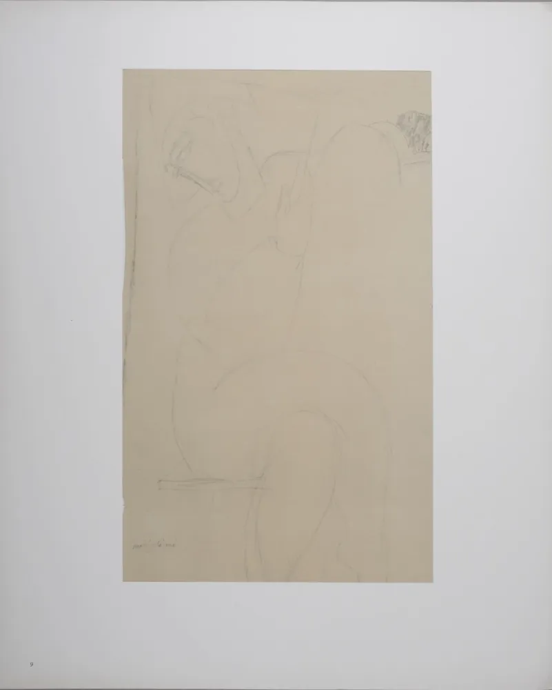 Lithographie Modigliani - Arlequin