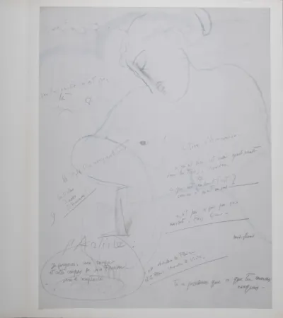 Lithographie Modigliani - La Table d'Emeraude