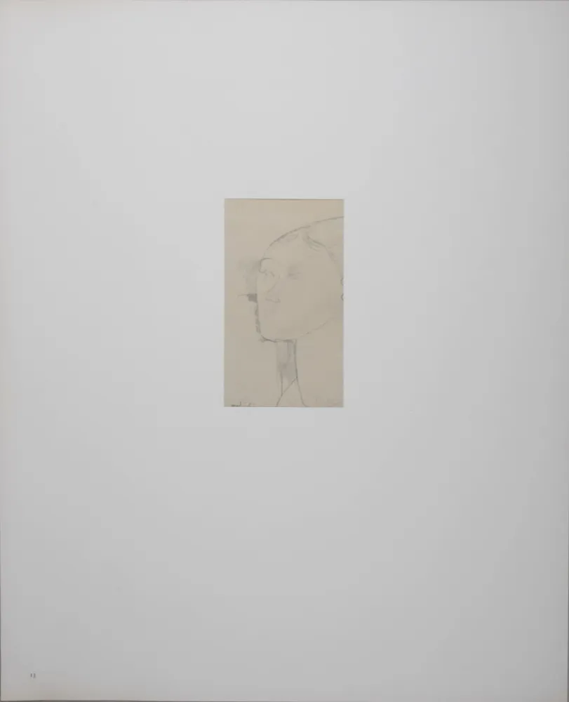 Lithographie Modigliani - Portrait de Béatrice Hastings