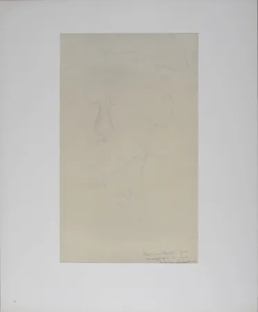 Lithographie Modigliani - Portrait de Blaise Cendrars