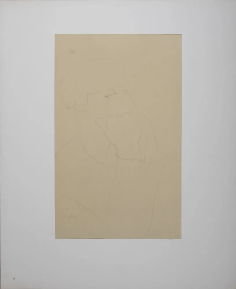 Lithographie Modigliani - Portrait of Mme Renée Kisling