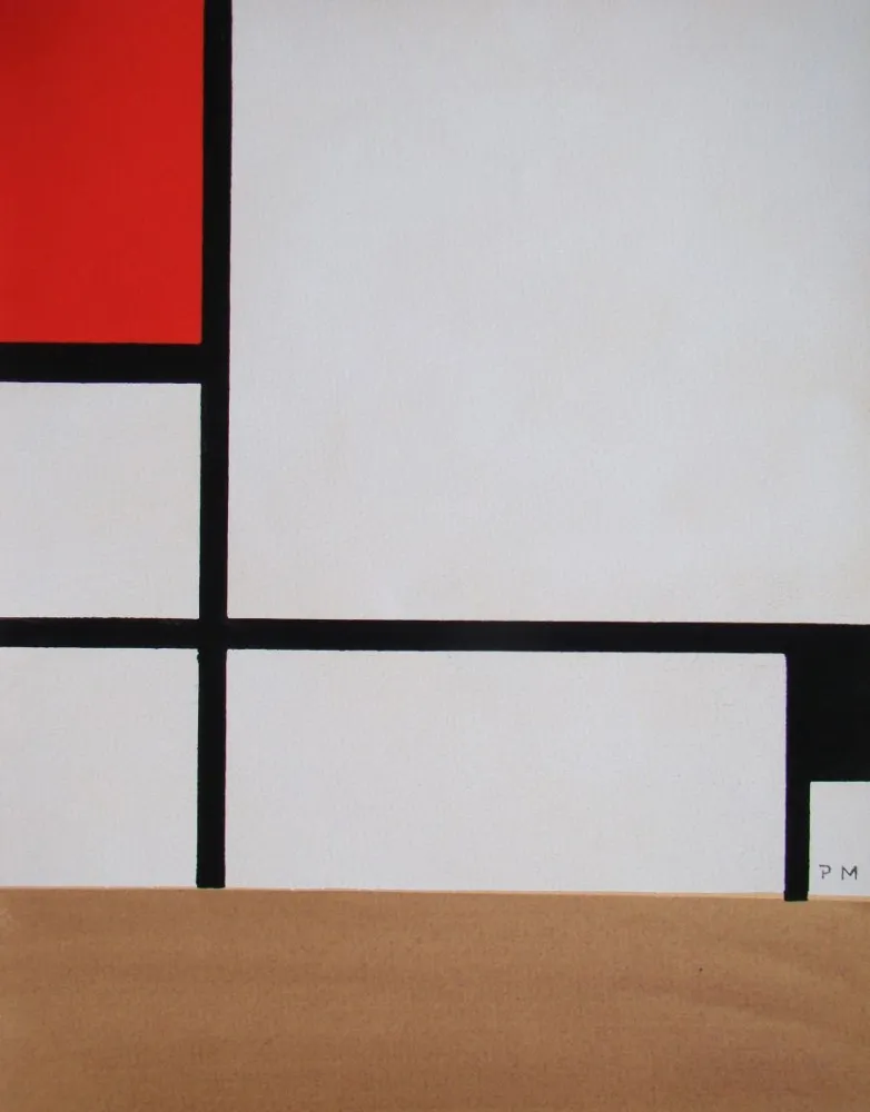 Pochoir Mondrian - Composition