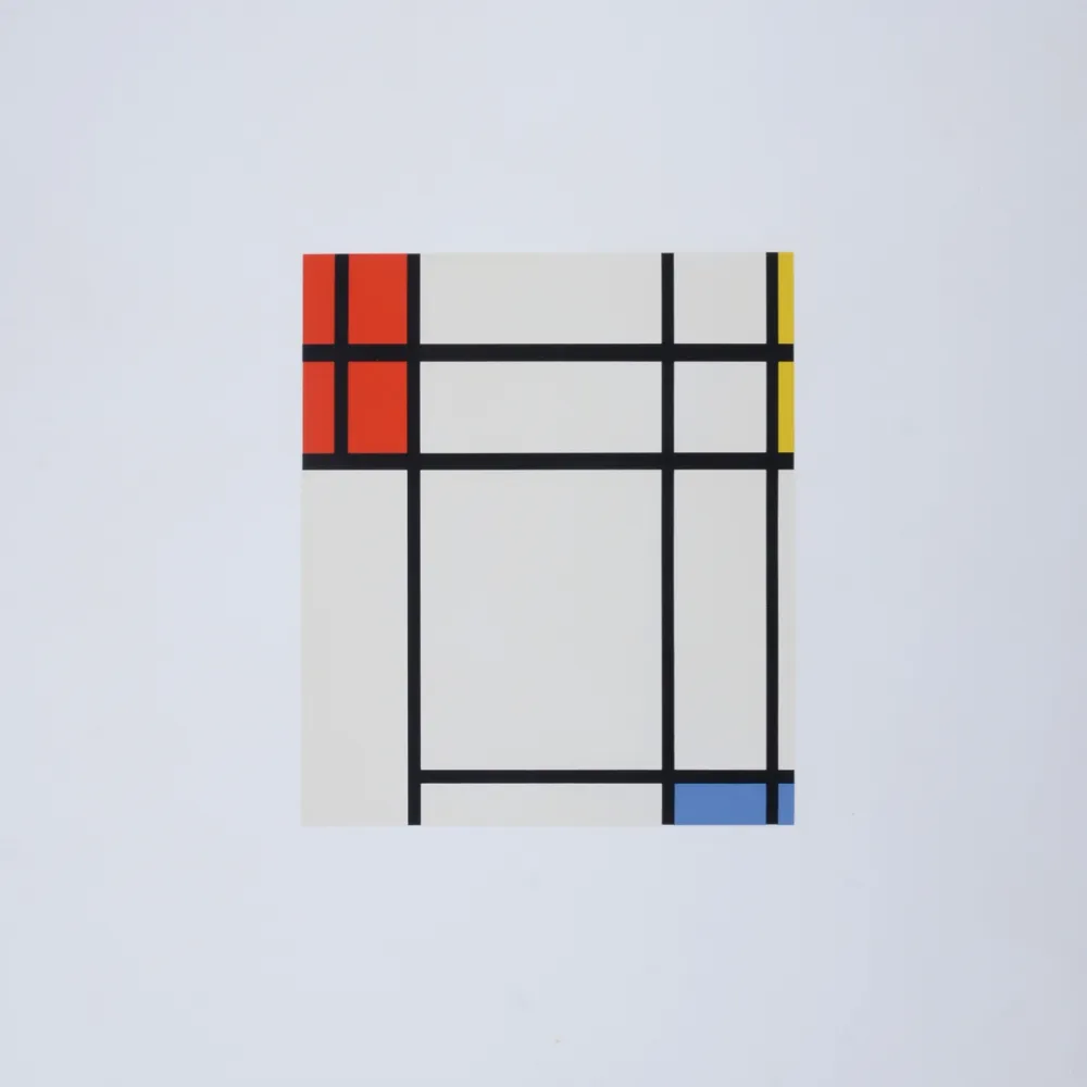 Sérigraphie Mondrian - Composition in Blue, Yellow and Red, 1967