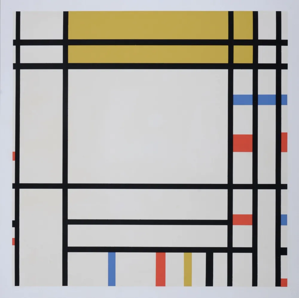 Sérigraphie Mondrian - Place de la Concorde, 1967