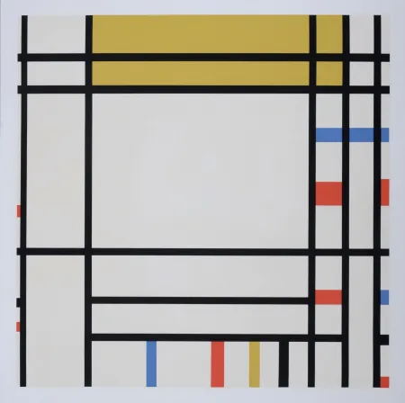 Sérigraphie Mondrian - Place de la Concorde, 1967