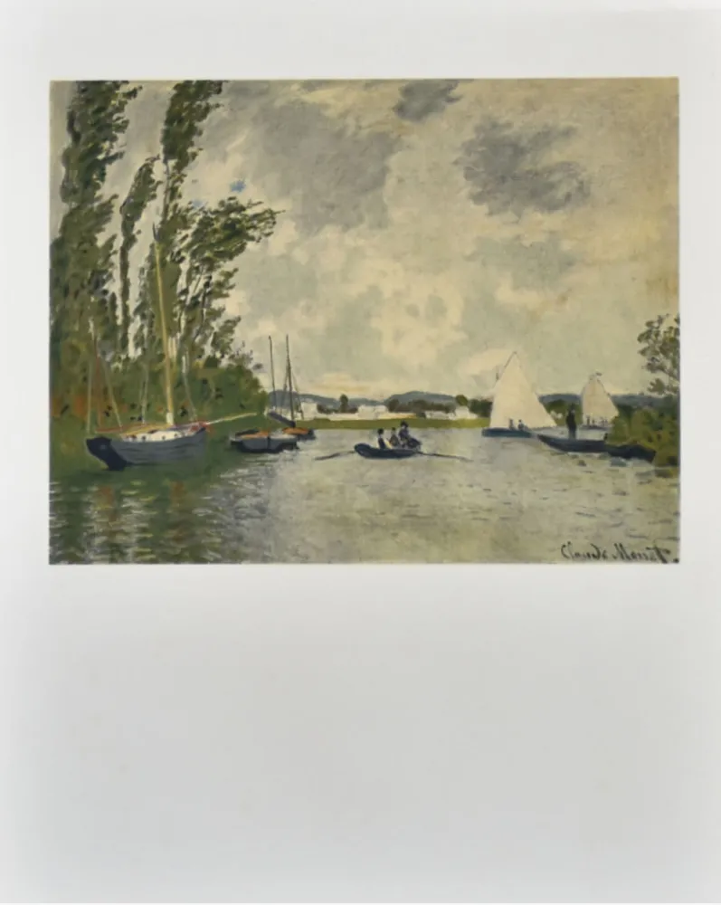Lithographie Monet - Le petit bras de Seine à Argenteuil