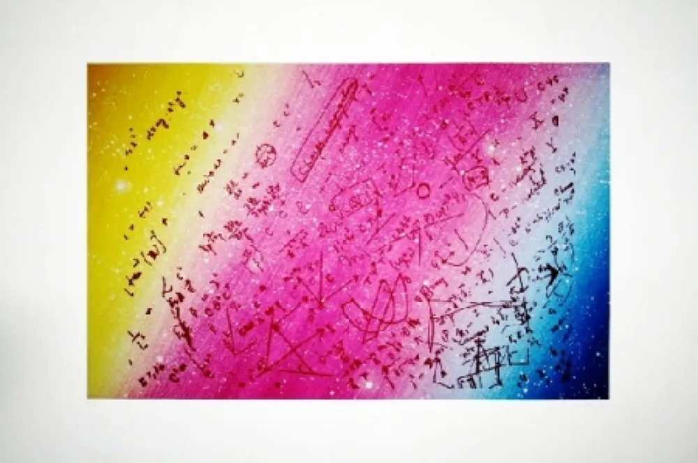 Sérigraphie Monory - Fouillis mathématique