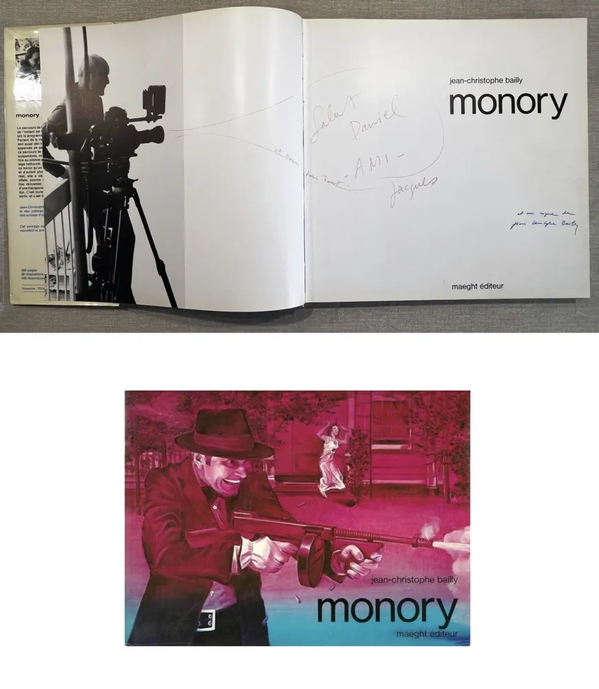 Livre Illustré Monory - J.-C. Bailly. MONORY. Avec une dédicace de l'artiste (1979)