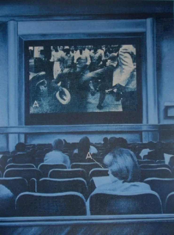 Sérigraphie Monory - USA 76 - Movies