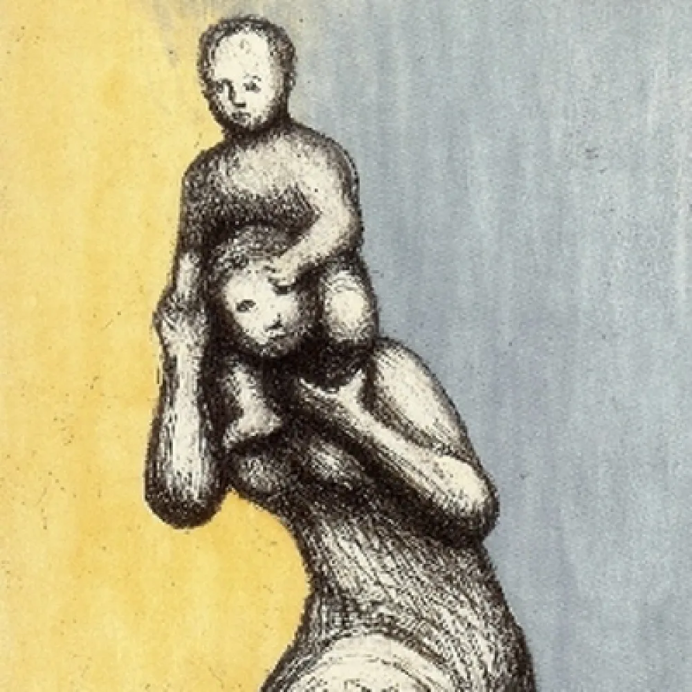 Eau-Forte Et Aquatinte Moore - Mother & Child VIII