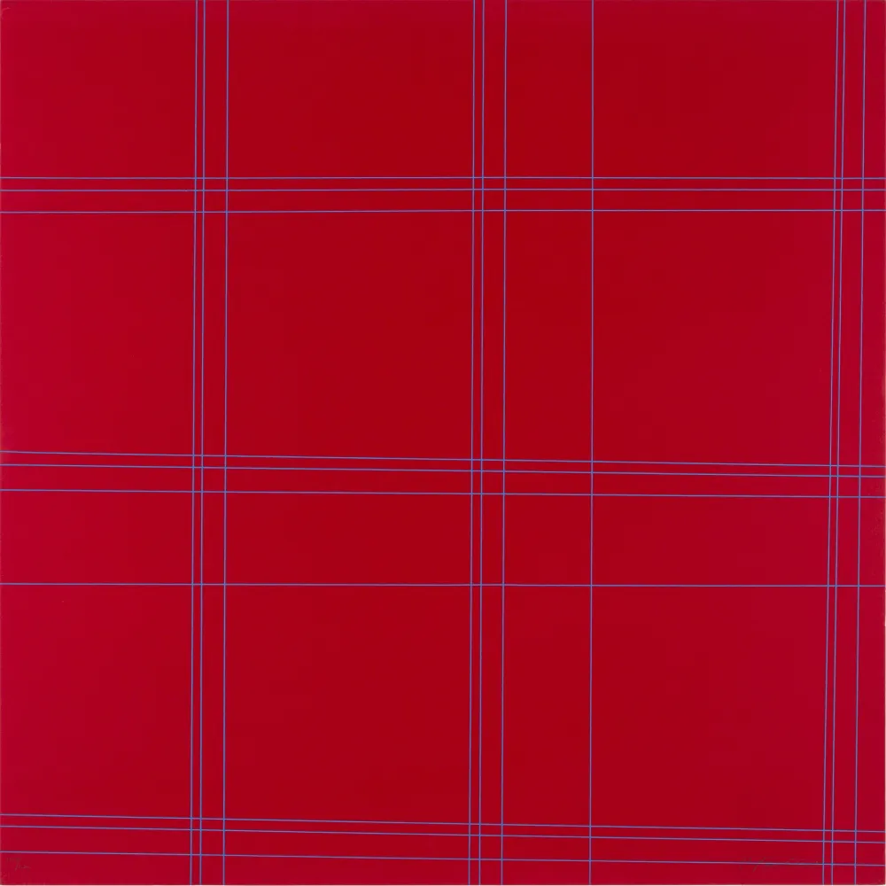 Lithographie Morellet - TWO PATTERNS OF PERPENDICULAR LINES - EXACTA FROM CONSTRUCTIVISM TO SYSTEMATIC ART 1918-1985