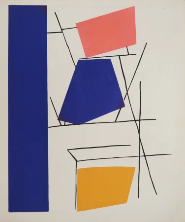 Lithographie Mortensen - Empilement abstrait