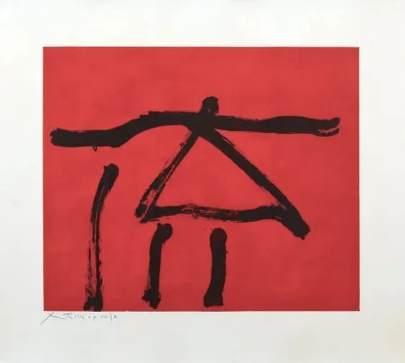 Eau-Forte Et Aquatinte Motherwell - Dance III (Red)
