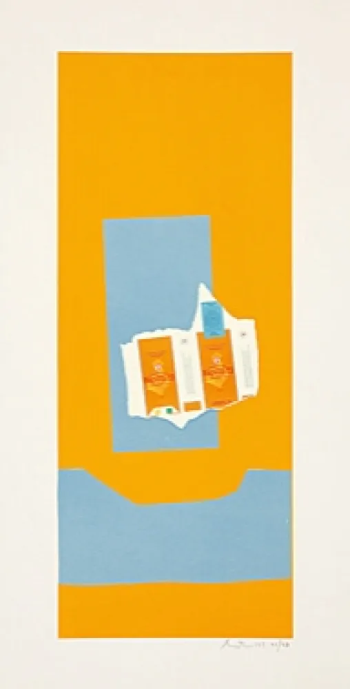 Lithographie Motherwell - Harvest, with Blue Shadow