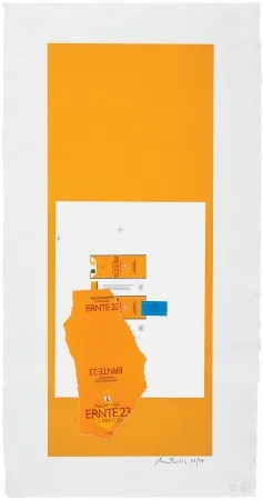 Lithographie Motherwell - Summer Light Series: Harvest With Leaf