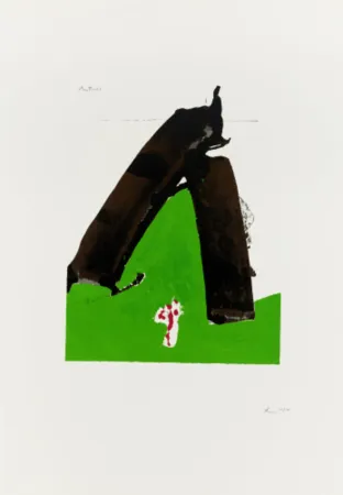 Sérigraphie Motherwell - Untitled 4 from The Basque Suite