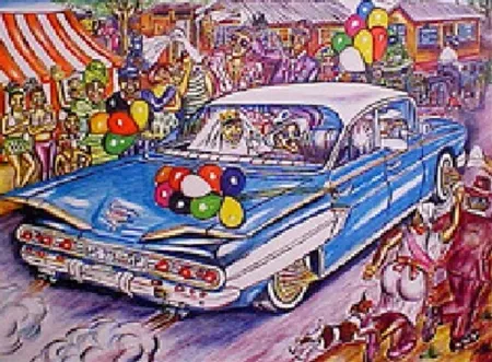 Lithographie Motswai - Cadillac